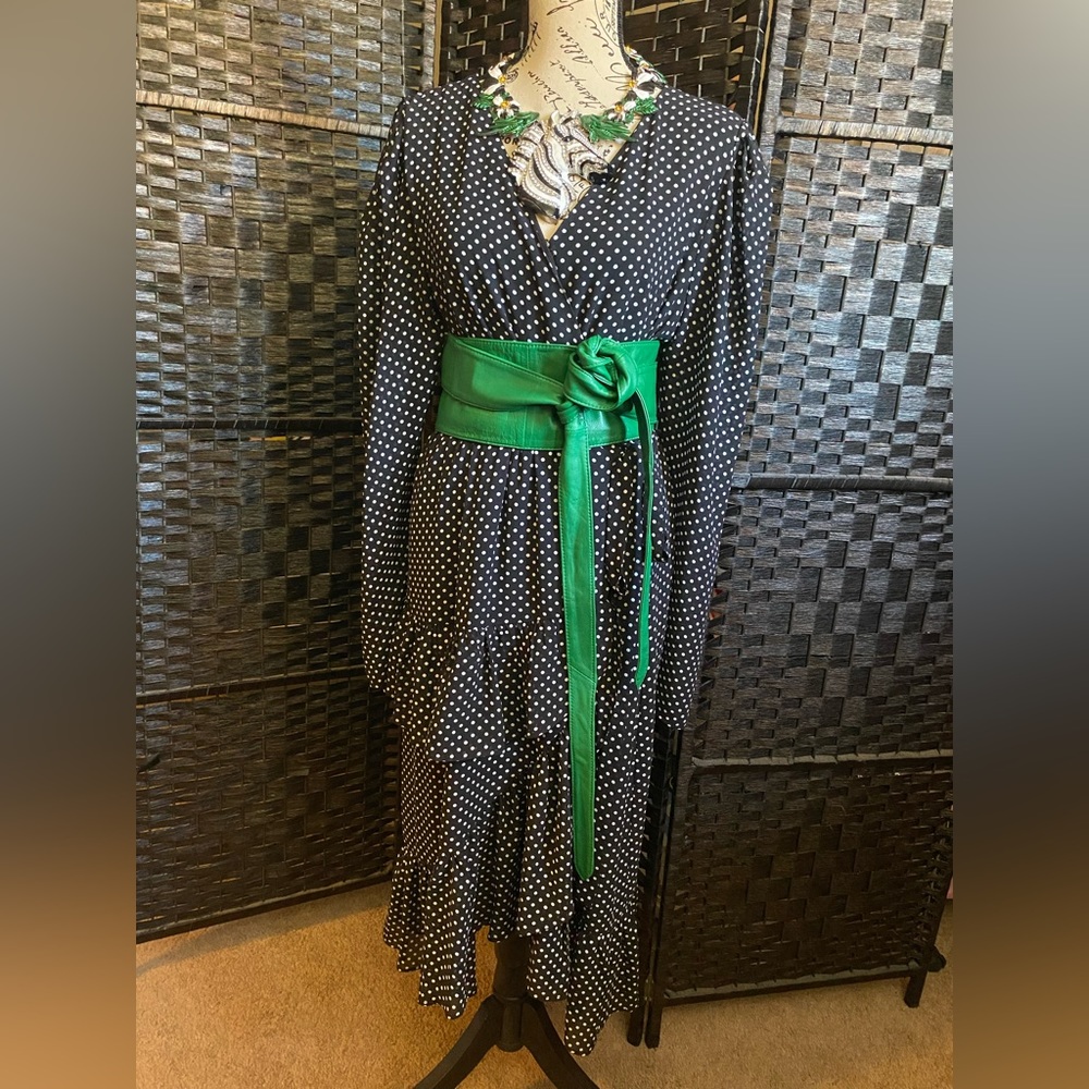 Wrap dress. Accessories NOT included.